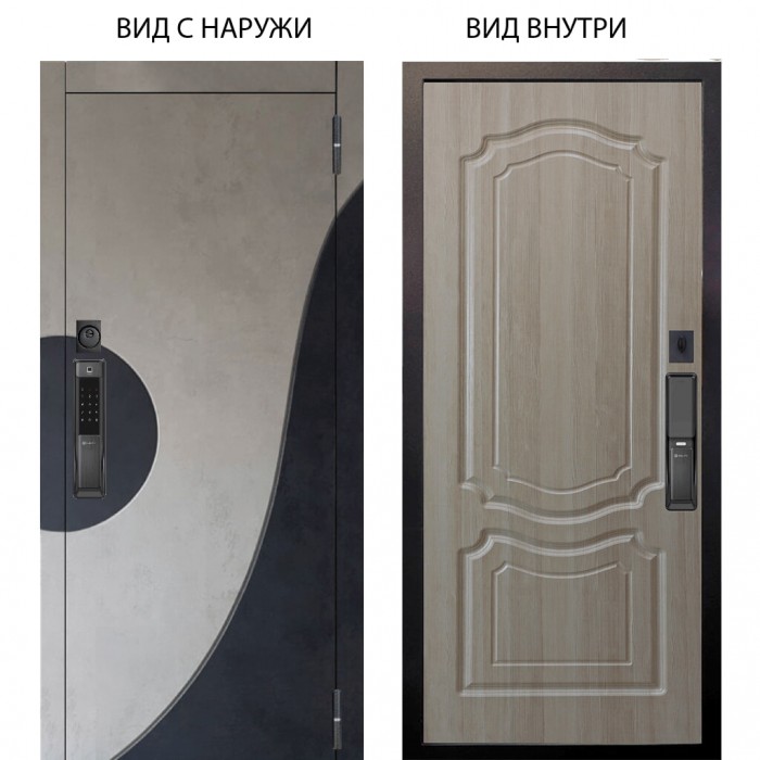 SMART / Стен Бетон урбан милк - бетон урбан индиго / Мишель Ларче светлый