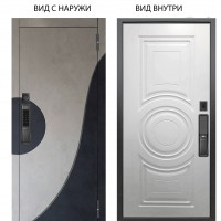 SMART / Стен Бетон урбан милк - бетон урбан индиго / Могадиш Софт милк