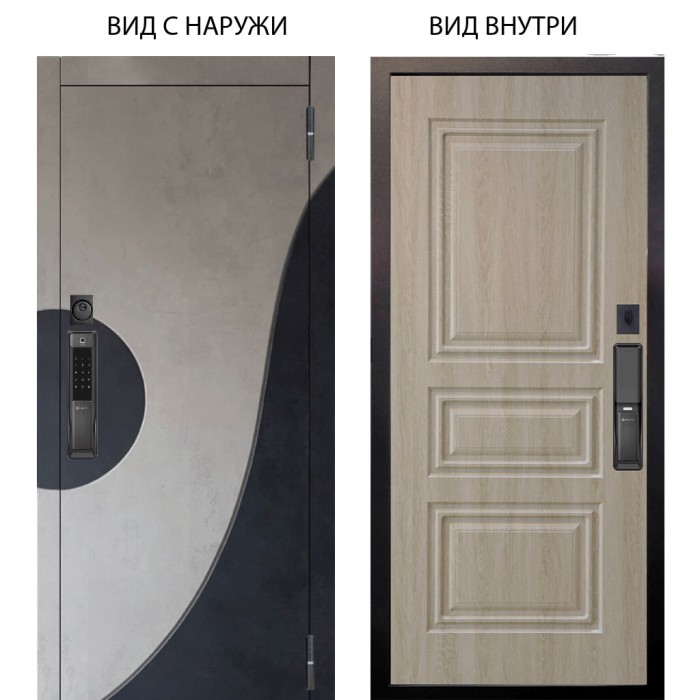 SMART / Стен Бетон урбан милк - бетон урбан индиго / Скиф Дуб филадельфия крем