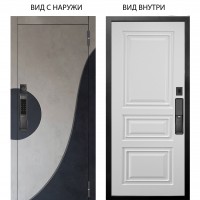 SMART / Стен Бетон урбан милк - бетон урбан индиго / Скиф Софт милк