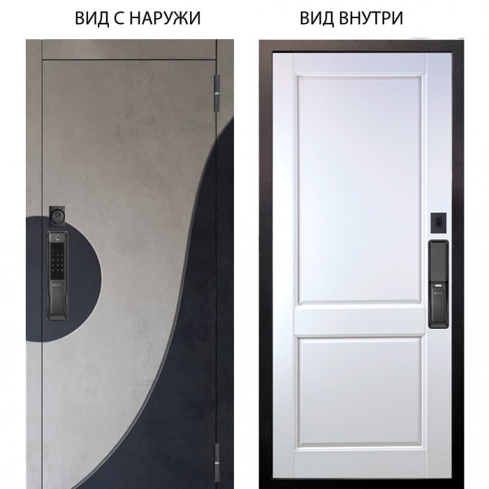 SMART / Стен Бетон урбан милк - бетон урбан индиго / Соренто Белая эмаль