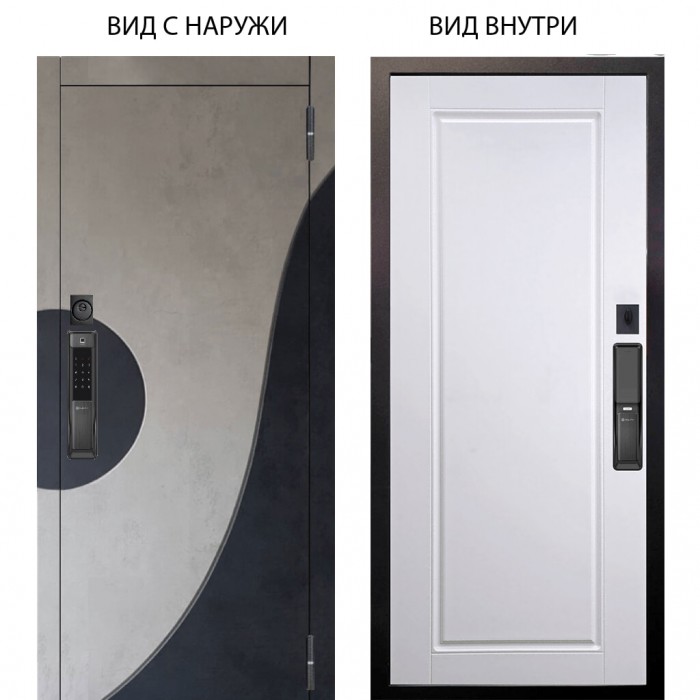 SMART / Стен Бетон урбан милк - бетон урбан индиго / Тревор Софт милк