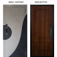 SMART / Стен Бетон урбан милк - бетон урбан индиго / Элион Дуб рустикальный