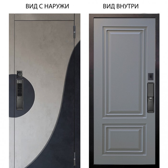 SMART / Стен Бетон урбан милк - бетон урбан индиго / Элион Силк маус