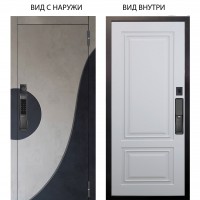 SMART / Стен Бетон урбан милк - бетон урбан индиго / Элион Софт милк