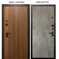 Берлога Калипсо / Деонис орех лучистый / Агат Светлый бетон