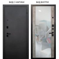 Берлога Нова внешняя Металл / Вояж Светлый бетон