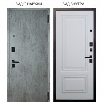 Берлога Нова / Агат Темный бетон горизонт / Элион Софт милк