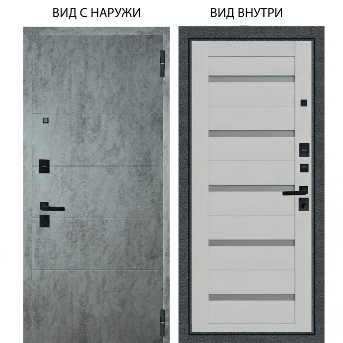 Берлога Нова / Агат Темный бетон горизонт / Александра Серый винил