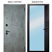 Берлога Нова / Агат Темный бетон горизонт / Магнум Черный софт