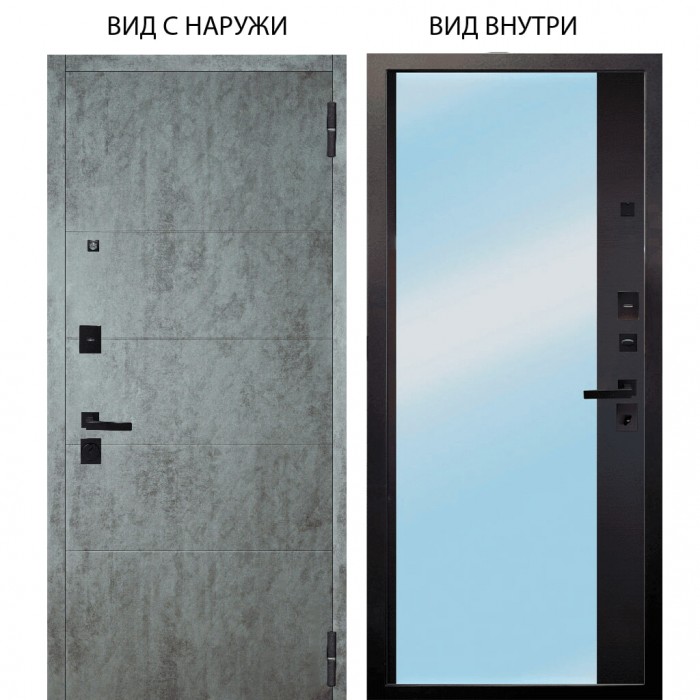 Берлога Нова / Агат Темный бетон горизонт / Магнум Черный софт