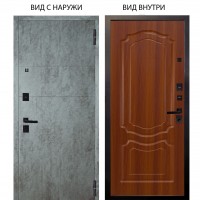 Берлога Нова / Агат Темный бетон горизонт / Мишель Дуб рустикальный