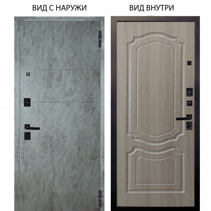 Берлога Нова / Агат Темный бетон горизонт / Мишель Ларче светлый