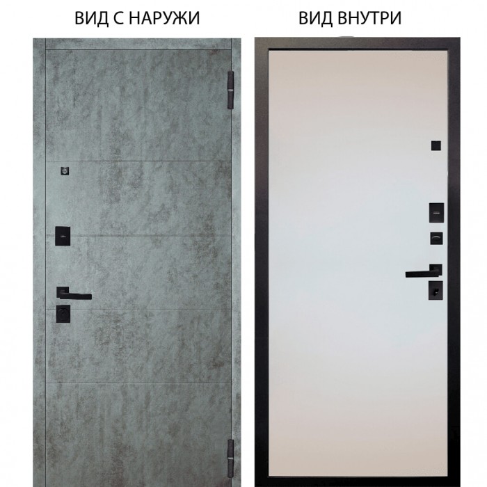 Берлога Нова / Агат Темный бетон горизонт / Под покраску