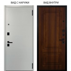 Берлога Нова / Агат Вельвет белый горизонт / Элион Дуб рустикальный