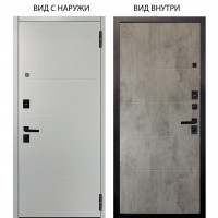 Берлога Нова / Агат Вельвет белый горизонт / Агат Светлый бетон