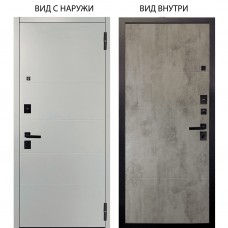 Берлога Нова / Агат Вельвет белый горизонт / Агат Светлый бетон