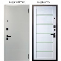 Берлога Нова / Агат Вельвет белый горизонт / Александра Белый глянец