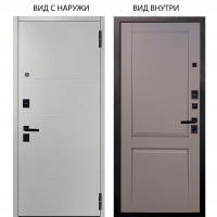 Берлога Нова / Агат Вельвет белый горизонт / Ариана Серая эмаль