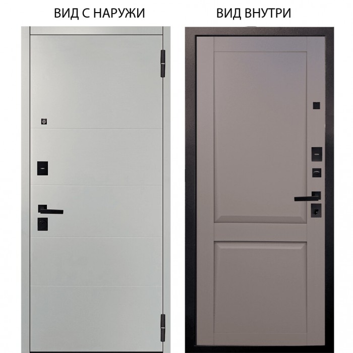 Берлога Нова / Агат Вельвет белый горизонт / Ариана Серая эмаль