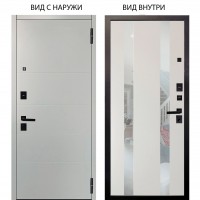 Берлога Нова / Агат Вельвет белый горизонт / Дуэт Белое дерево вставки Николь