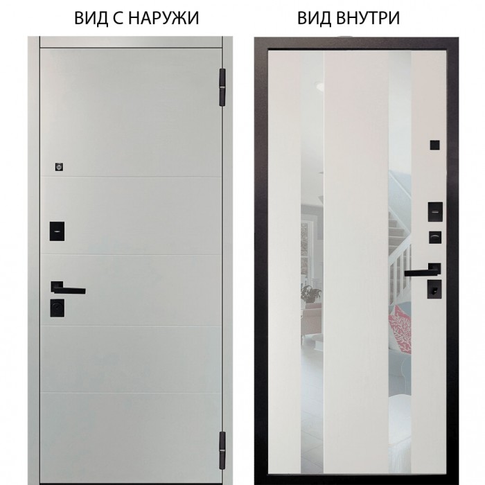 Берлога Нова / Агат Вельвет белый горизонт / Дуэт Белое дерево вставки Николь