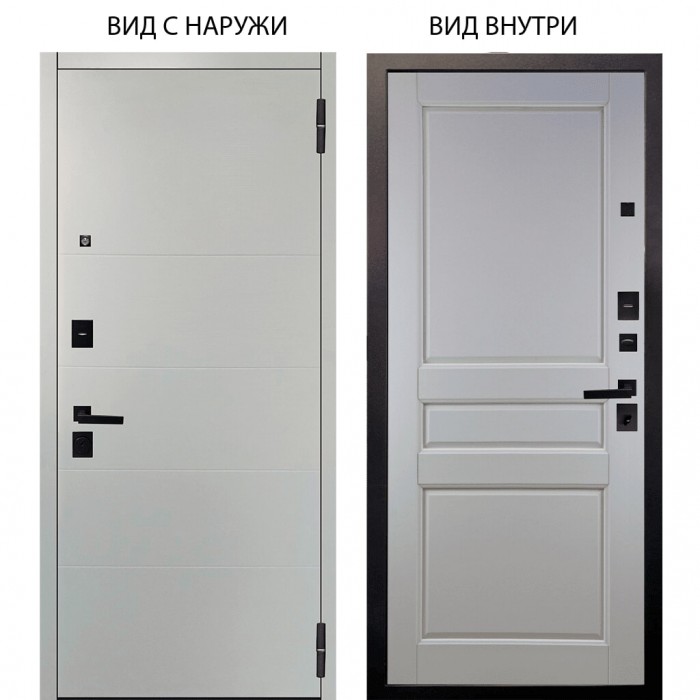 Берлога Нова / Агат Вельвет белый горизонт / Каролина Белая эмаль