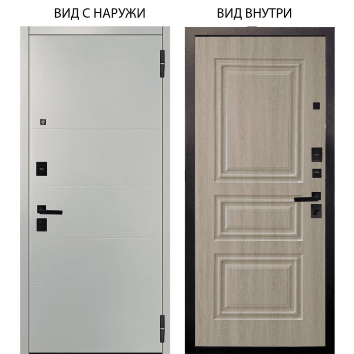 Берлога Нова / Агат Вельвет белый горизонт / Скиф Дуб филадельфия крем