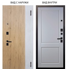 Берлога Нова / Эксперт Рустик соломенный - бетон урбан милк / Соренто Белая эмаль