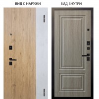 Берлога Нова / Эксперт Рустик соломенный - бетон урбан милк / Элион Дуб филадельфия крем