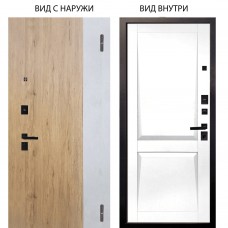 Берлога Нова / Эксперт Рустик соломенный - бетон урбан милк / Ариана Белая эмаль