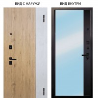 Берлога Нова / Эксперт Рустик соломенный - бетон урбан милк / Магнум Черный софт