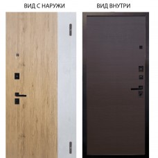 Берлога Нова / Эксперт Рустик соломенный - бетон урбан милк / Элегант Венге горизонт