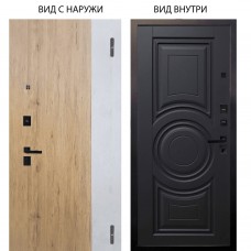 Берлога Нова / Эксперт Рустик соломенный - бетон урбан милк / Могадиш Черный софт