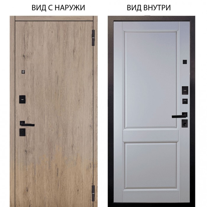 Берлога Нова / Элегант Рустик соломенный / Соренто Белая эмаль