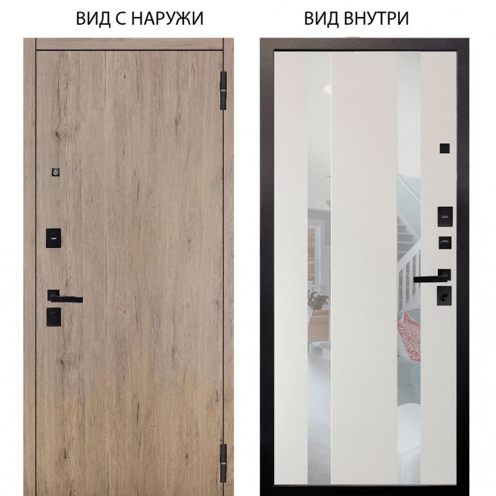 Берлога Нова / Элегант Рустик соломенный / Дуэт Белое дерево вставки Николь