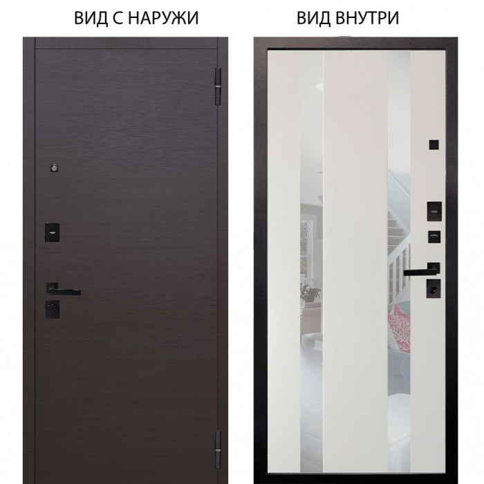 Берлога Нова / Элегант Венге горизонт / Дуэт Белое дерево вставки Николь