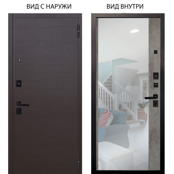 Берлога Нова / Элегант Венге горизонт / Магнум Светлый бетон