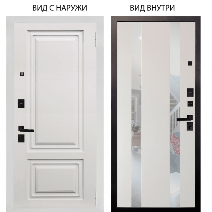 Берлога Нова / Элион ВМР белый / Дуэт Белое дерево вставки Николь