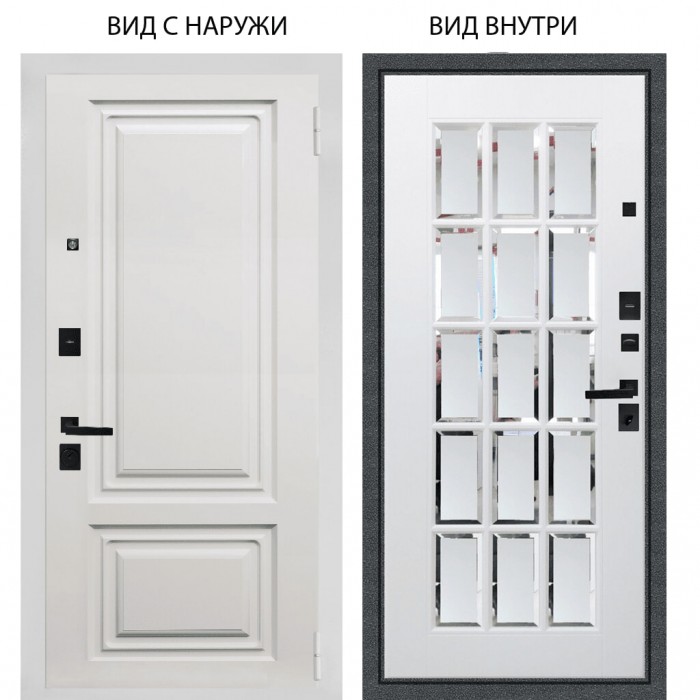 Берлога Нова / Элион ВМР белый / Мэрелин Софт милк с фацетом и пескоструем