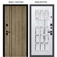 Берлога Нова / Гейджи Орех мраморный / Мэрелин Софт милк с фацетом и пескоструем