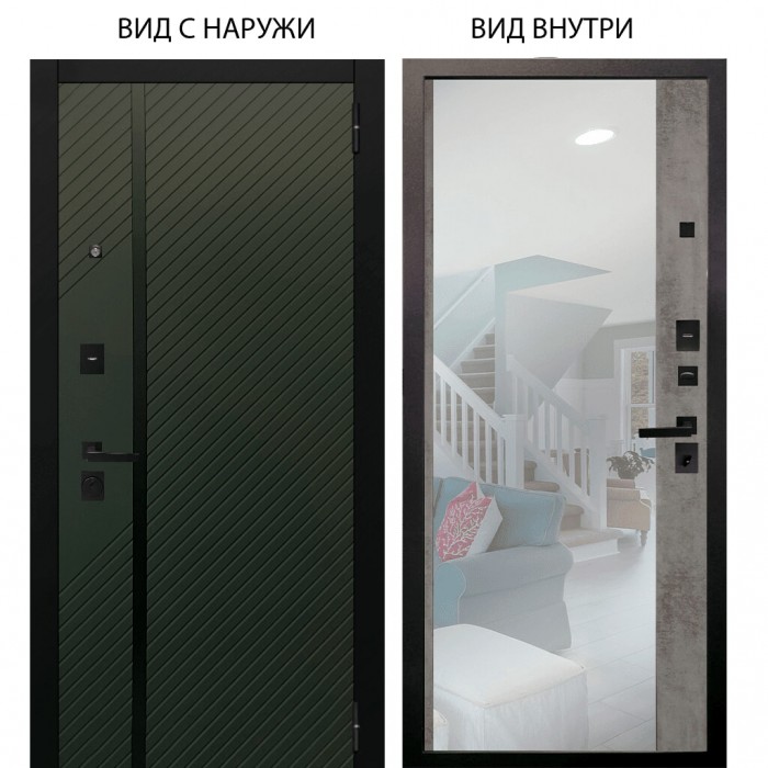 Берлога Нова / Ланцет Олива софт / Магнум Светлый бетон