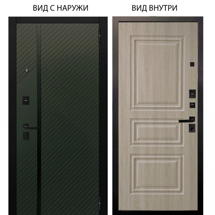 Берлога Нова / Ланцет Олива софт / Скиф Дуб филадельфия крем