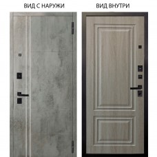 Берлога Нова / Лофт Темный бетон / Элион Дуб филадельфия крем