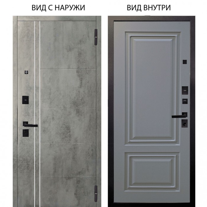 Берлога Нова / Лофт Темный бетон / Элион Силк маус