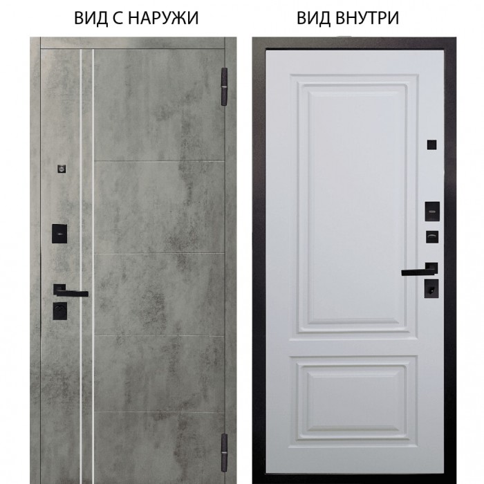 Берлога Нова / Лофт Темный бетон / Элион Софт милк