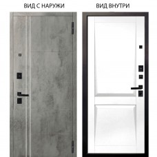 Берлога Нова / Лофт Темный бетон / Ариана Белая эмаль