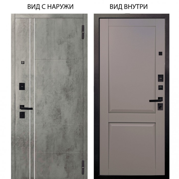 Берлога Нова / Лофт Темный бетон / Ариана Серая эмаль