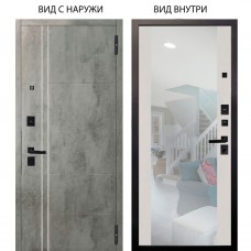 Берлога Нова / Лофт Темный бетон / Вояж Белое дерево