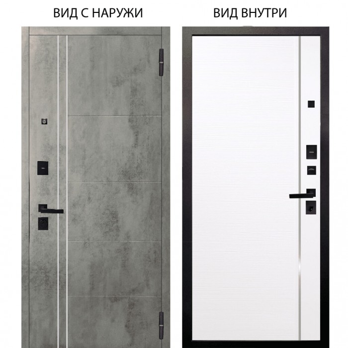 Берлога Нова / Лофт Темный бетон / Гауда Роял вуд белый